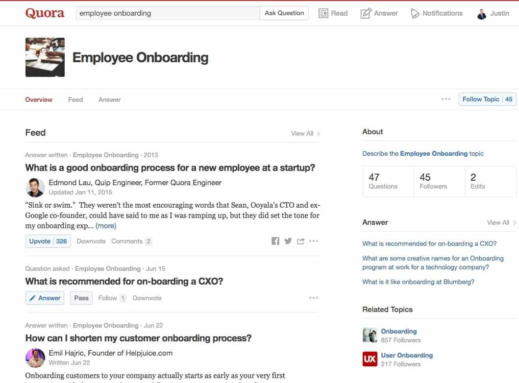 Quora Keyword Research