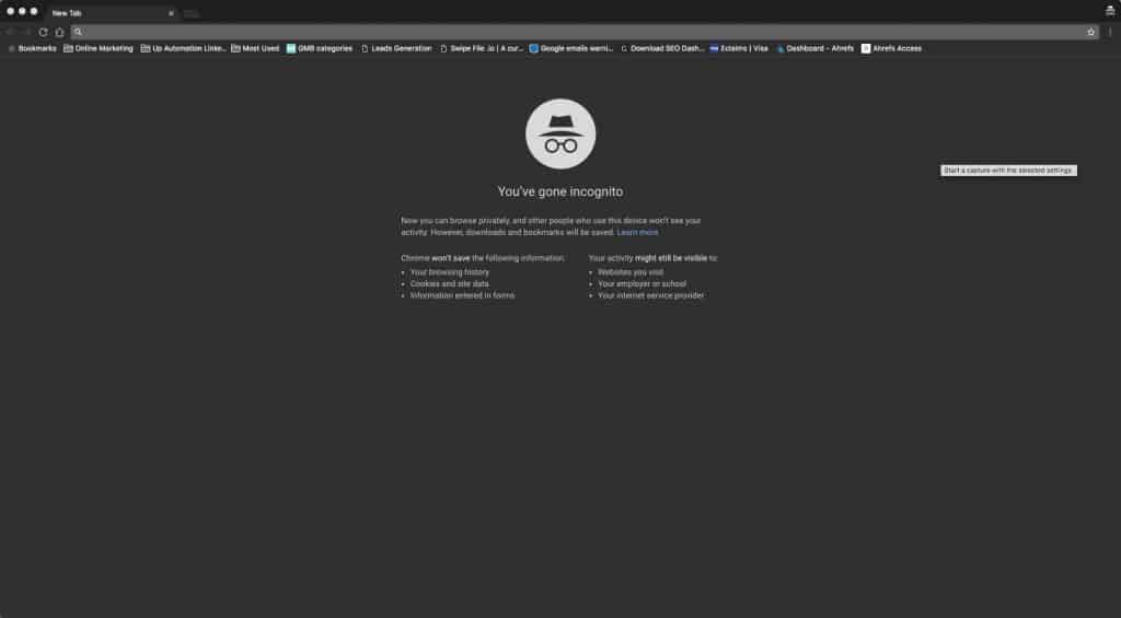 Google Incognito Mode