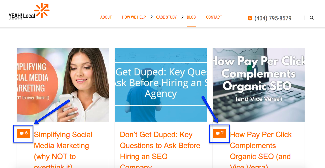 Comments on Blog Posts