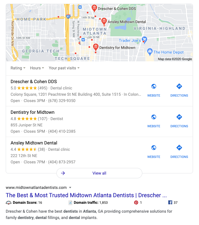 Drescher Google Listing