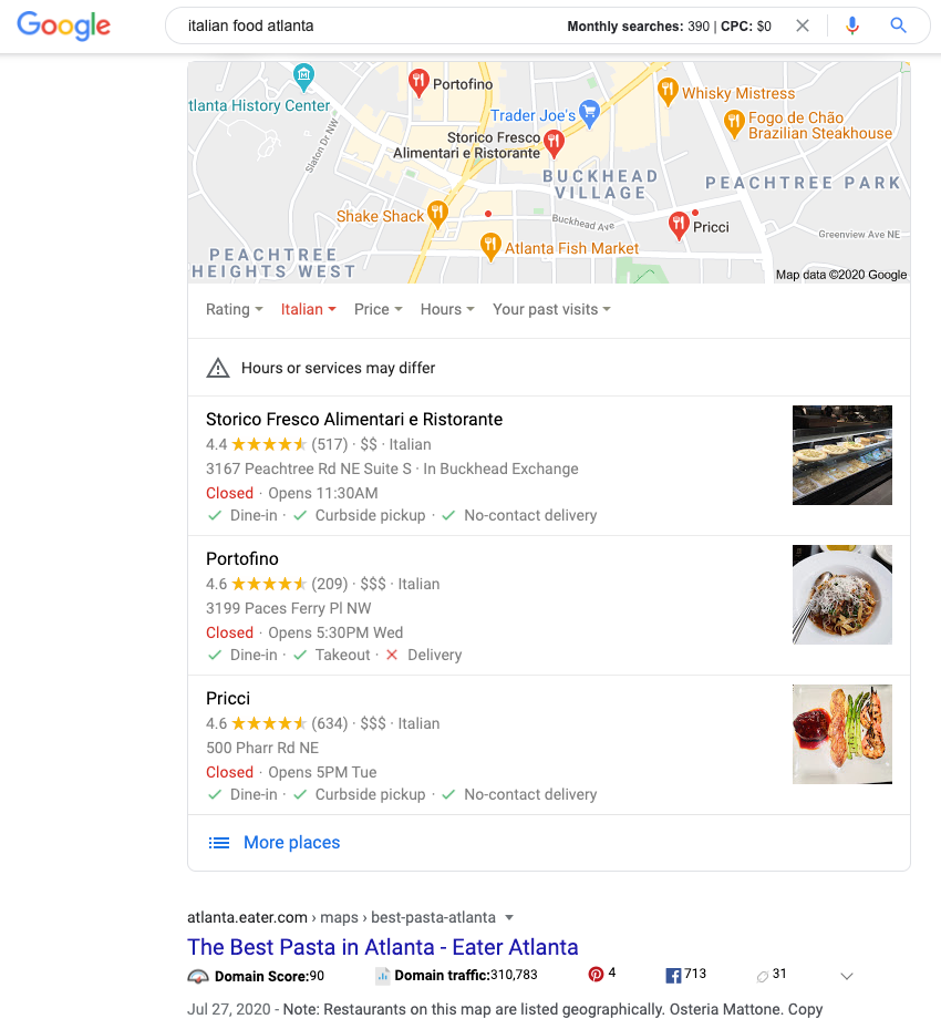 Italian Food Atlanta