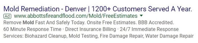 Services are one type of structured sniippet