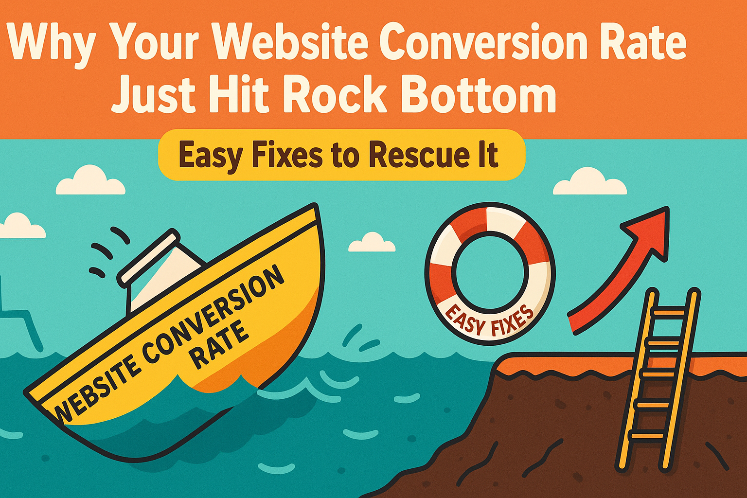 Why Your Website Conversion Rate Just Hit Rock Bottom (Easy Fixes to Rescue It)